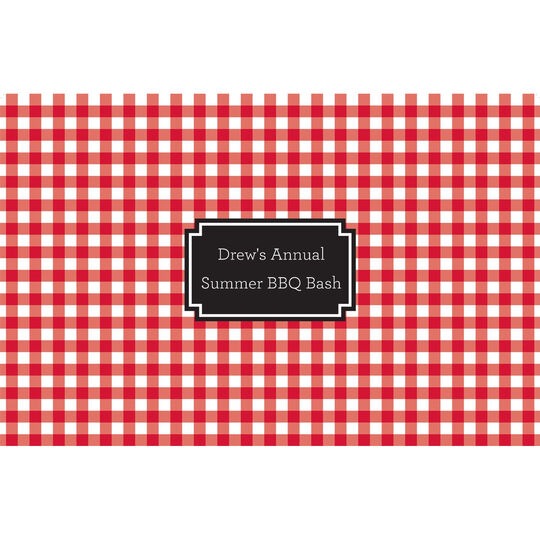 Red Gingham Check Placemats